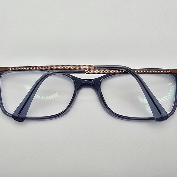 Vogue VO5305-B 2762 Blue Transparent Bronze Rhinestone Eyeglasses Frame w/ Case - Picture 10 of 15